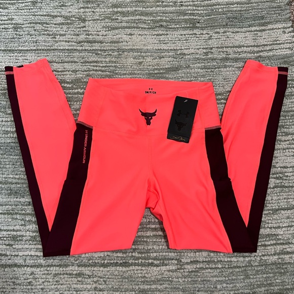 Pants - Under armor x Dwayne Johnson leggings - pink - small - NWT